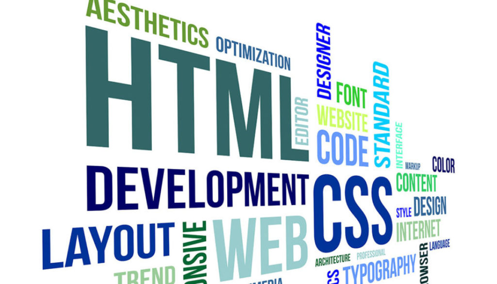 word cloud - html and css sm